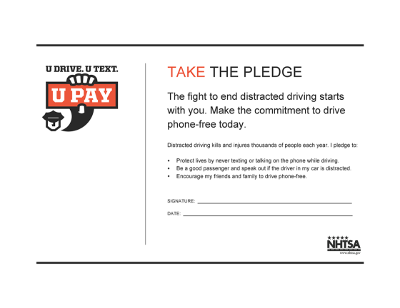 Safe Teen Driving Pledge That 103