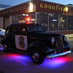 The lights on the '37 Dodge